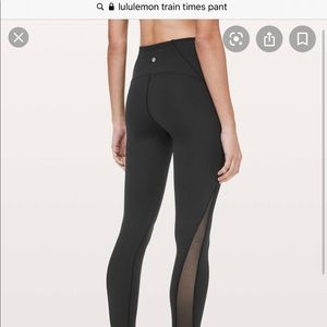 Lululemon 7/8 Train time pant - like new!